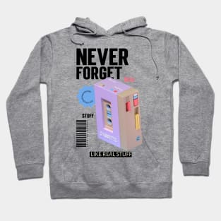 Never Forget Cassette Retro Vintage 60s 70s 80s 90s Hoodie